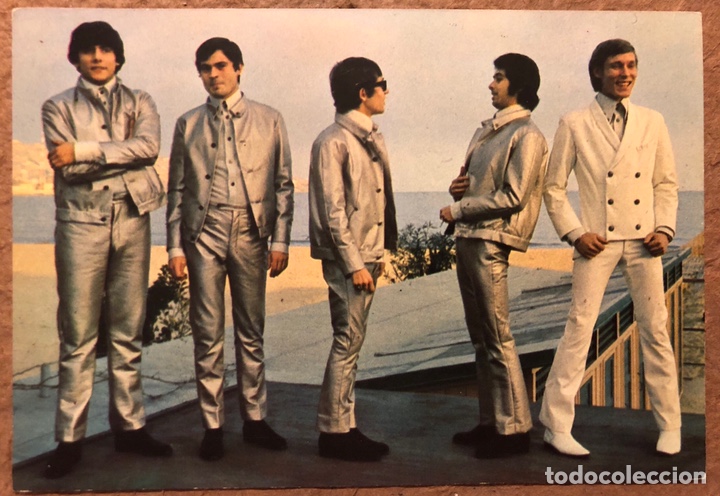 Photos de Chanteurs et Chanteuses: LOS BRAVOS. POSTAL SIN CIRCULAR OSCAR COLOR N&deg; 704.