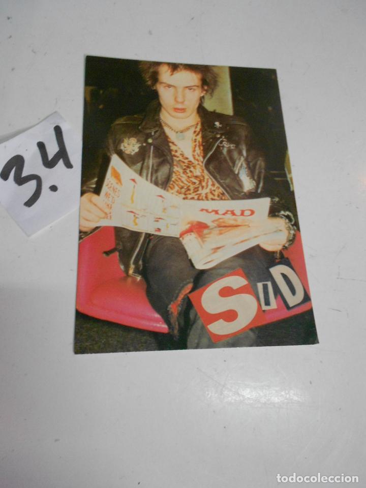 Photos de Chanteurs et Chanteuses: ANTIGUA POSTAL GRUPO MUSICAL - ENVIO INCLUIDO A ESPA&Ntilde;A - SID VICIOUS