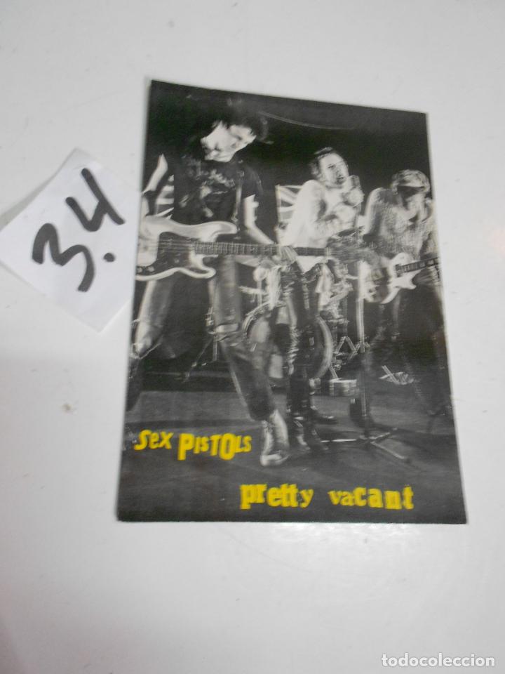 Fotos de cantantes: ANTIGUA POSTAL GRUPO MUSICAL - ENVIO INCLUIDO A ESPA&Ntilde;A - SEX PISTOLS