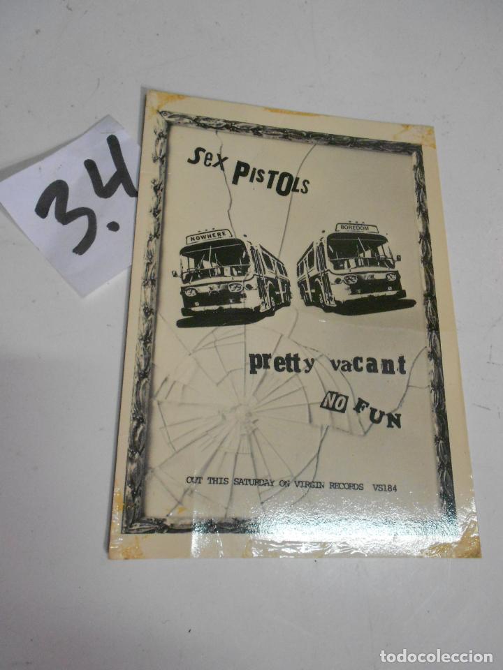 Fotos de cantantes: ANTIGUA POSTAL GRUPO MUSICAL - ENVIO INCLUIDO A ESPA&Ntilde;A - SEX PISTOLS
