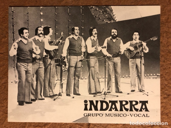 Fotos von Musikern: INDARRA. TARJETA PROMOCIONAL DE LA BANDA BILBA&Iacute;NA (A&Ntilde;OS 70).
