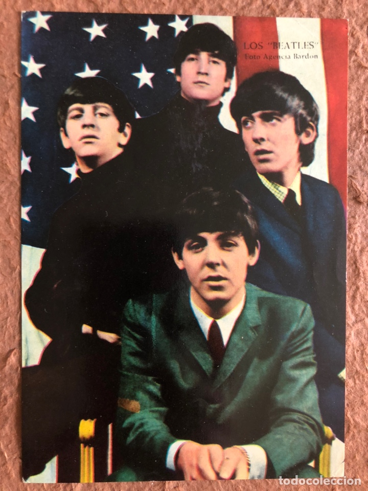 Photos of Singers: THE BEATLES. ANTIGUA TARJETA PROMOCIONAL. FOTO: AGENCIA BARDON.