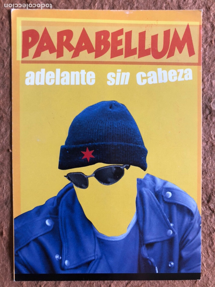 Fotos de Cantores: PARABELLUM, ADELANTE SIN CABEZA (1998). POSTAL CIRCULADA PROMOCIONAL DEL &Aacute;LBUM, ZERO RECORDS.