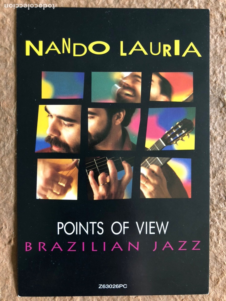 Fotos de Cantores: NANDO LAURIA, POINTS OF VIEW (1994). POSTAL SIN CIRCULAR PROMOCIONAL DEL &Aacute;LBUM. BRAZILIAN JAZZ.