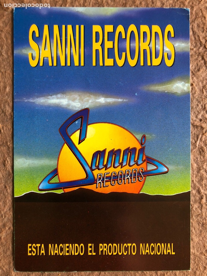Photos de Chanteurs et Chanteuses: SANNI RECORDS. POSTAL CIRCULADA PROMOCIONAL DEL SELLO (1990).