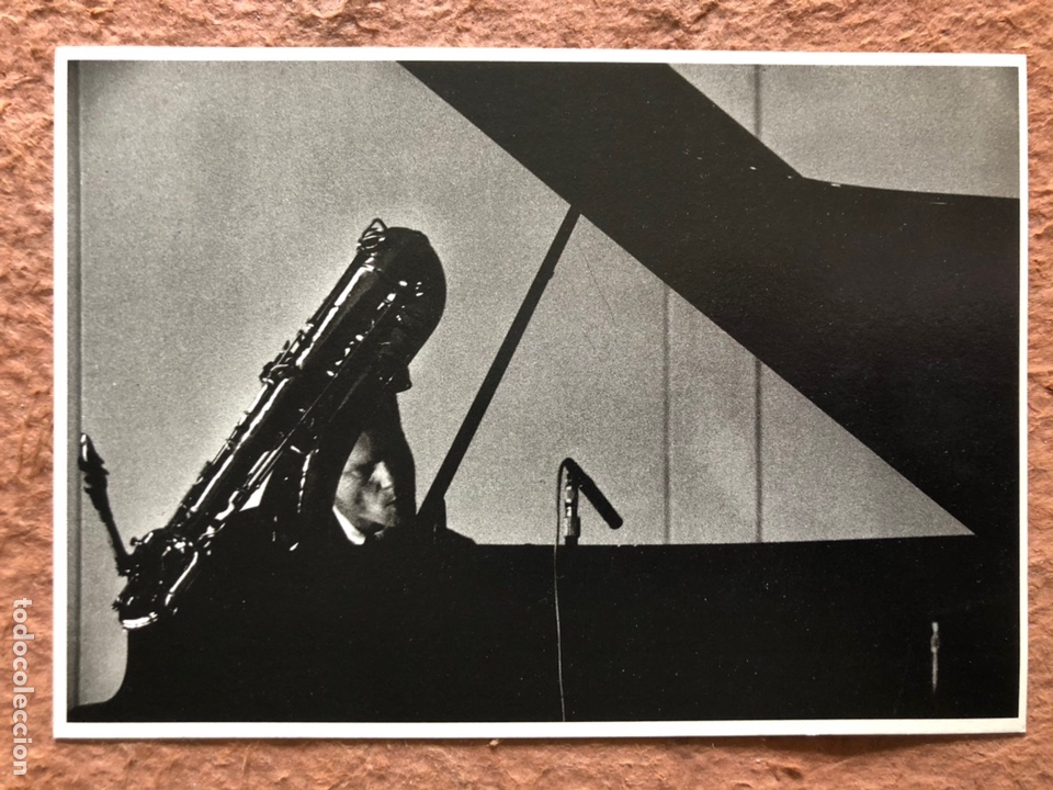 Fotos de Cantores: GERRY MULLIGAN. POSTAL SIN CIRCULAR. FOTO: GEORG ODDNER (1959).