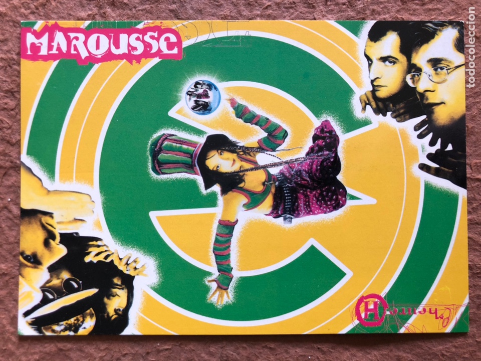 Fotos de Cantores: MAROUSSE, L&rsquo;HEURE (1996). TARJETA PROMOCIONAL DE SU PRIMER &Aacute;LBUM, EMI.