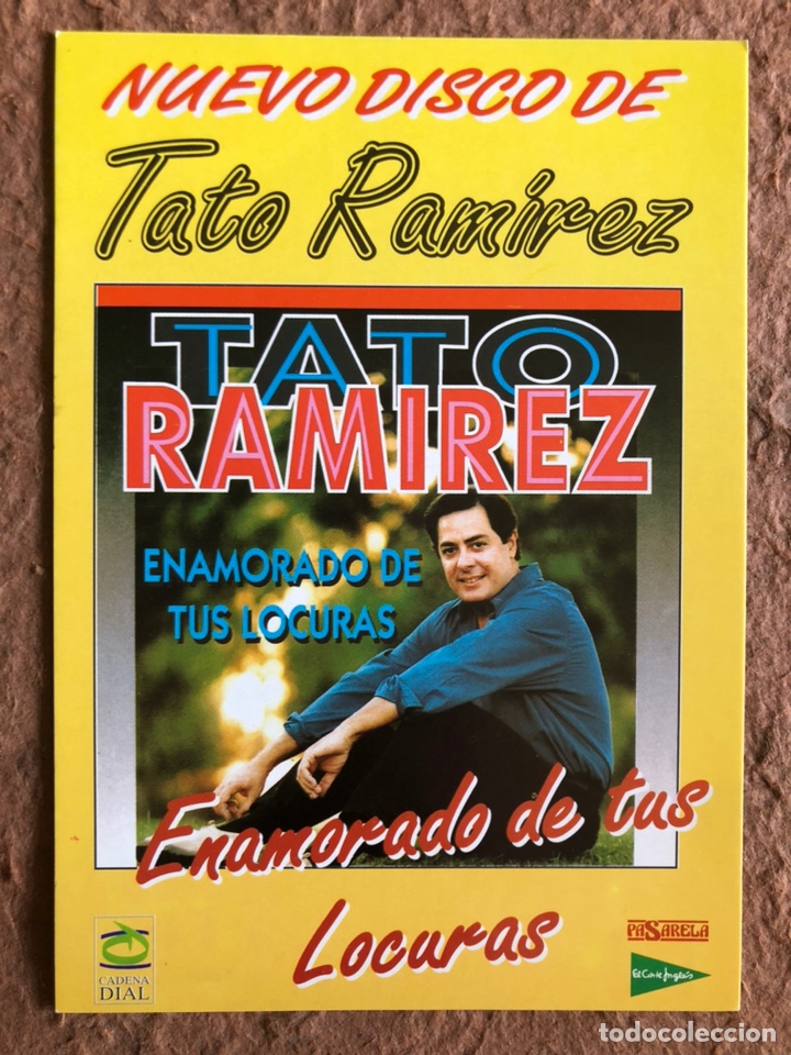 Fotos de Cantores: TATO RAM&Iacute;REZ &ldquo;ENAMORADO DE TUS LOCURAS&rdquo; (A&Ntilde;OS 90). TARJETA PROMOCIONAL DEL &Aacute;LBUM, PASARELA