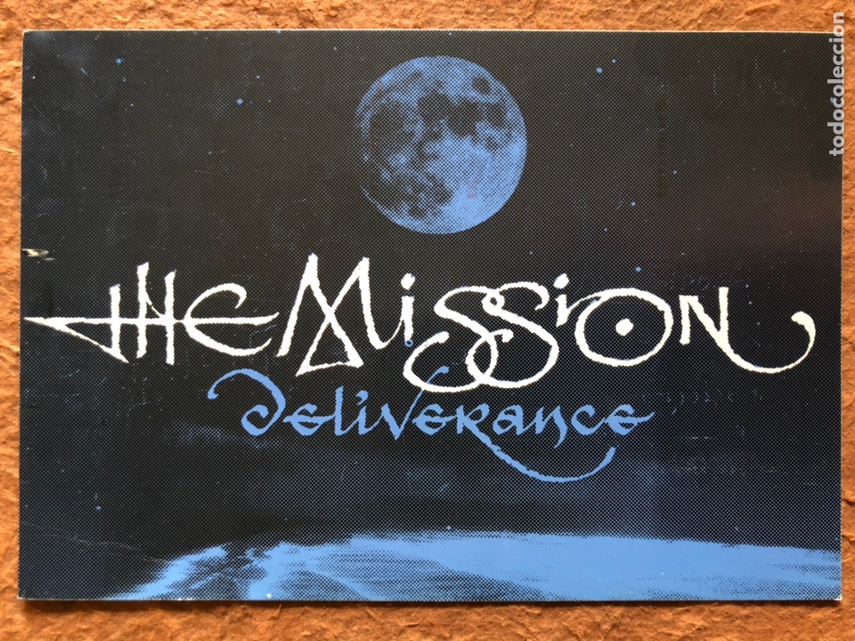 Fotos von Musikern: THE MISSION. POSTAL CIRCULADA PROMOCIONAL TOUR ESPA&Ntilde;A 1990, PRESENTANDO CARVED IN SAND.