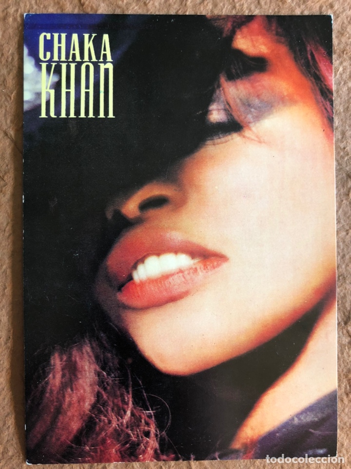 Fotos de cantantes: CHAKA KHAN. POSTAL CIRCULADA PROMOCIONAL CONCIERTOS SALA ZELESTE Y SALA J&Aacute;CARA (1988).