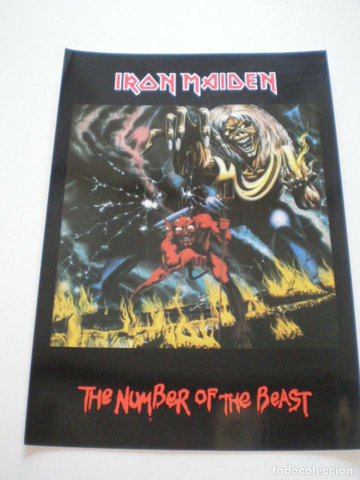 Fotos de Cantantes: IRON MAIDEN - ENORME POSTAL UK 1985 // 30X42'50cm // NWOBHM Heavy Metal NUMBER OF THE BEAST POSTER