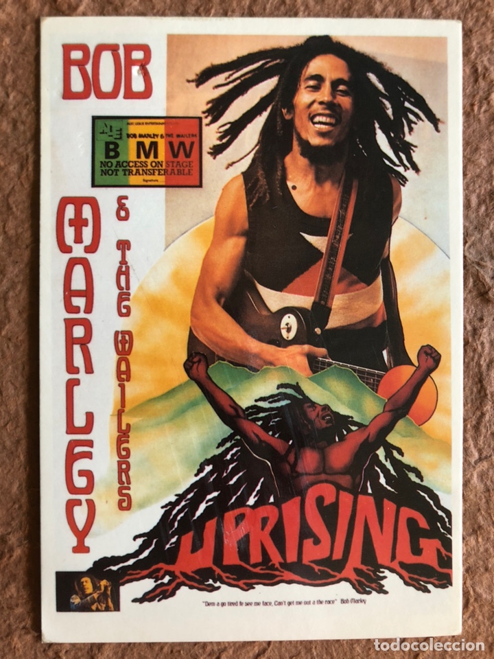 Fotos de Cantantes: BOB MARLEY & THE WAILERS &ldquo;UPRISING&rdquo;. POSTAL SIN CIRCULAR. (1989).