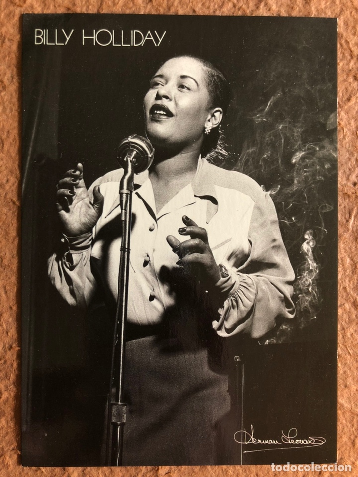 Fotos de cantantes: BILLY HOLLIDAY BY HERMAN LEONARD. POSTAL SIN CIRCULAR.