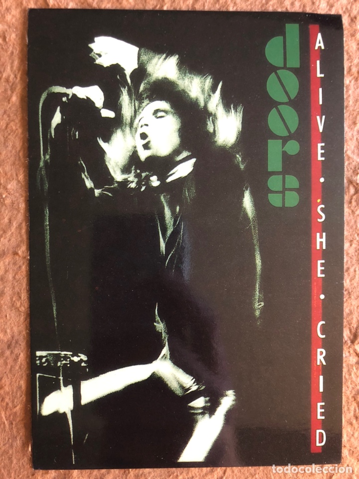 Fotos de Cantantes: THE DOORS &ldquo;ALIVE SHE CRIED&rdquo; (1983). POSTAL SIN CIRCULAR.