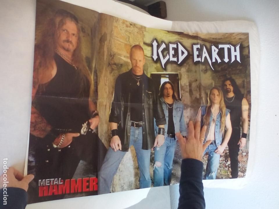 Fotos de Cantantes: POSTER DEL GRUPOS ICED HEARD Y METALLICA HEAVY ROCK 80 X 57 CM