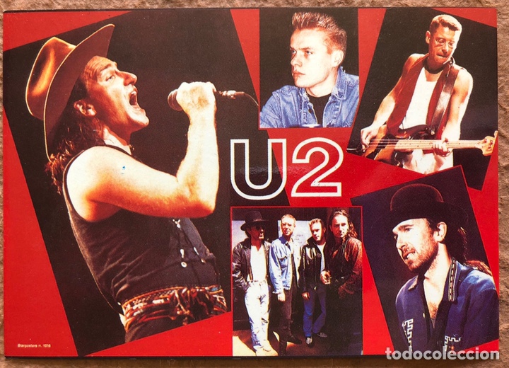 Fotos de Cantantes: U2. POSTAL SIN CIRCULAR DE LOS A&Ntilde;OS 80.