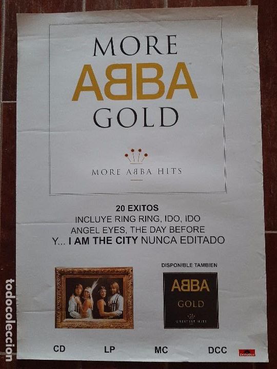 Fotos de Cantantes: CARTEL POSTER PROMOCIONAL ABBA. ORIGINAL