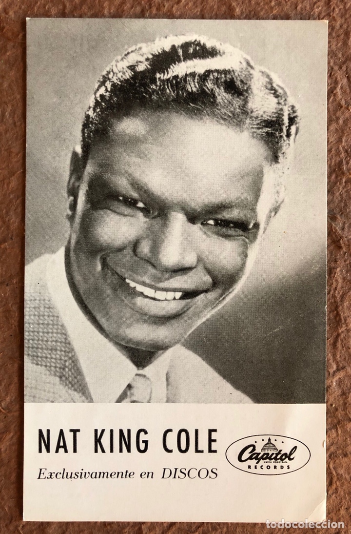 Fotos von Musikern: NAT KING COLE. FOTOGRAF&Iacute;A PROMOCIONAL DISCOGR&Aacute;FICA CAPITOL RECORDS (1963).