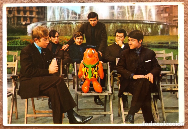 Photos de Chanteurs et Chanteuses: LOS FLINSTONE. POSTAL SIN CIRCULAR RECUADRO BLANCO - VIKINGO N&deg; 526 (1967).