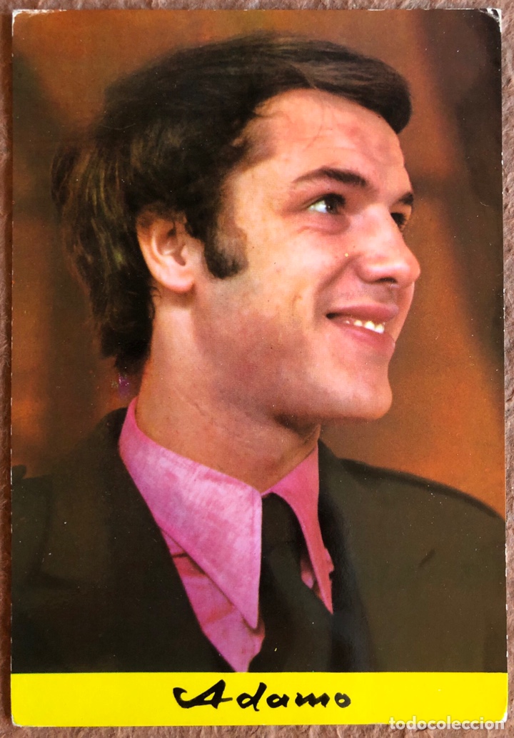 Photos of Singers: ADAMO. POSTAL SIN CIRCULAR OSCARCOLOR N&deg; 708 (1967).