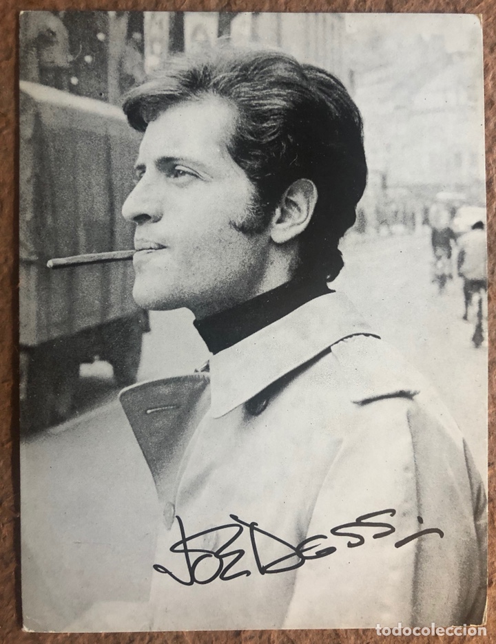 Fotos de Cantores: JO&Eacute; DASSIN. POSTAL SIN CIRCULAR PRINCIPIOS A&Ntilde;OS 70. LA ROUR TOURNE.