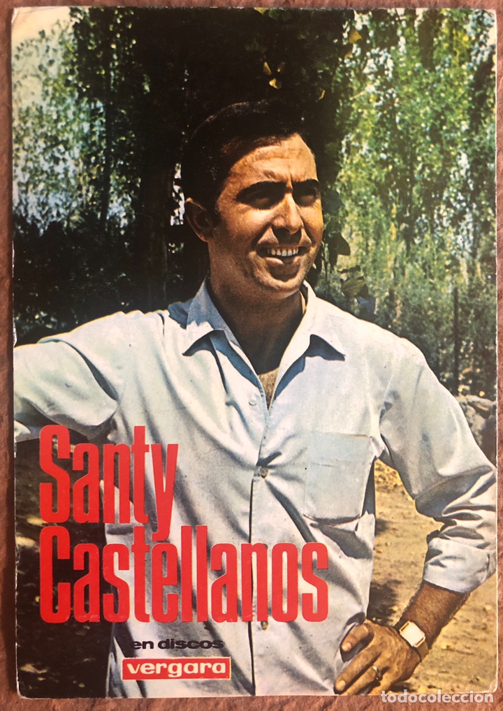 Photos of Singers: SANTY CASTELLANOS. FOTOGRAF&Iacute;A PROMOCIONAL DISCOGR&Aacute;FICA DISCOS VERGARA.
