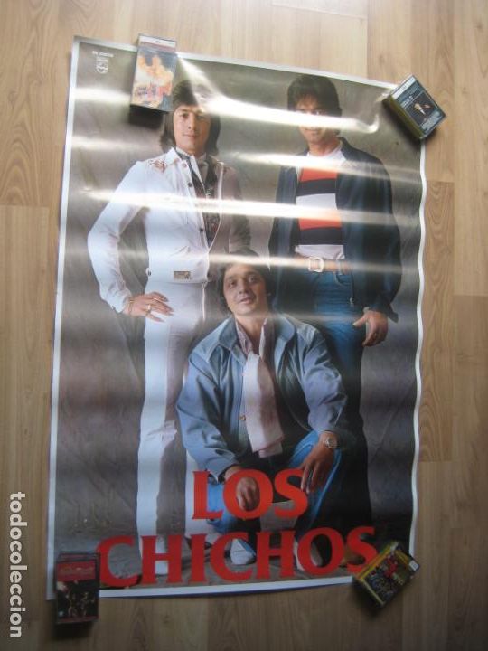 Fotos de Cantantes: LOS CHICHOS - POSTER CARTEL OFICIAL 100 X 70 CMS - RUMBAS GITANAS RUMBA POP - NUEVO