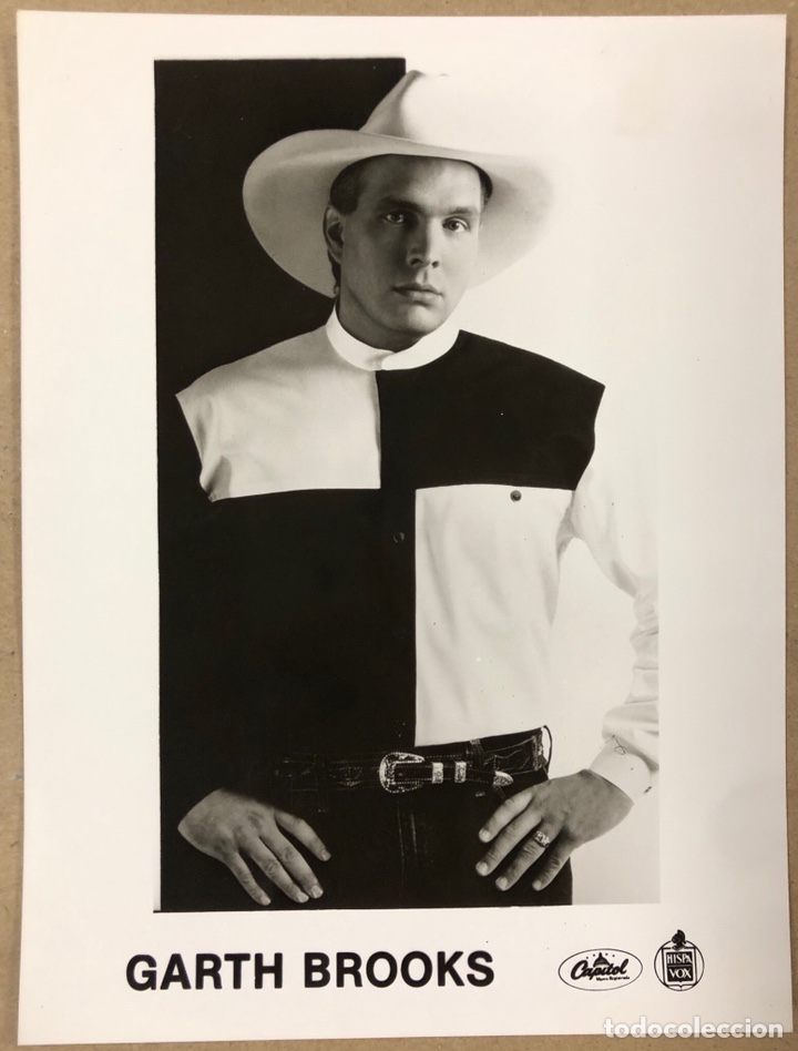 Fotos von Musikern: GARTH BROOKS. FOTOGRAF&Iacute;A ORIGINAL PROMOCIONAL DISCOGR&Aacute;FICA CAPITOL RECORDS/HISPAVOX. A&Ntilde;OS 80.