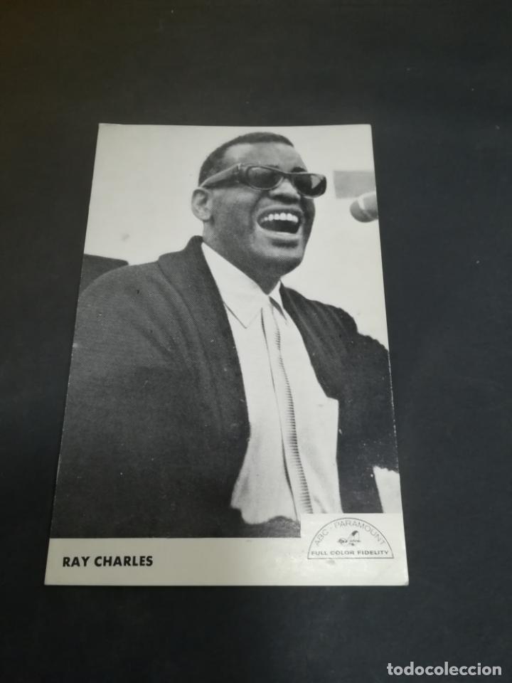Fotos de Cantantes: TARJETA DE PRESENTACION. IMAGEN DE ARTISTA RAY CHARLES