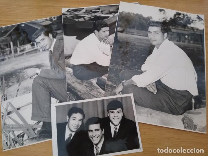 Photos de Chanteurs et Chanteuses: JUANCITO EL PEREGRINO LOTE DE 4 FOTOS ORIGINALES FOLKLORE ARGENTINO - CHAMAME
