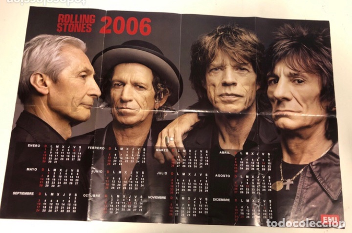Fotos de Cantantes: THE ROLLING STONES &ldquo;A BIGGER BAND&rdquo;. CALENDARIO PROMOCIONAL A&Ntilde;O 2006.