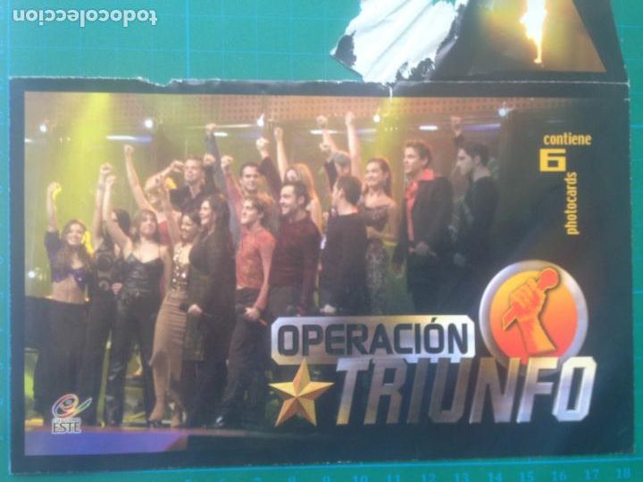 Photos de Chanteurs et Chanteuses: SOBRE POSTCARDS OPERACI&Oacute;N TRIUNFO