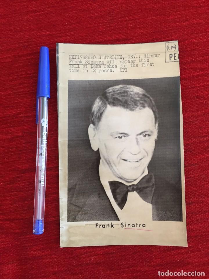 Fotos de Cantantes: R10353 FOTO FOTOGRAFIA ORIGINAL DE PRENSA FRANK SINATRA