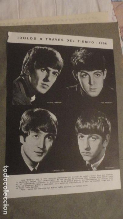Fotos de cantantes: ANTIGUA HOJA DE REVISTA? THE BEATLES 1966
