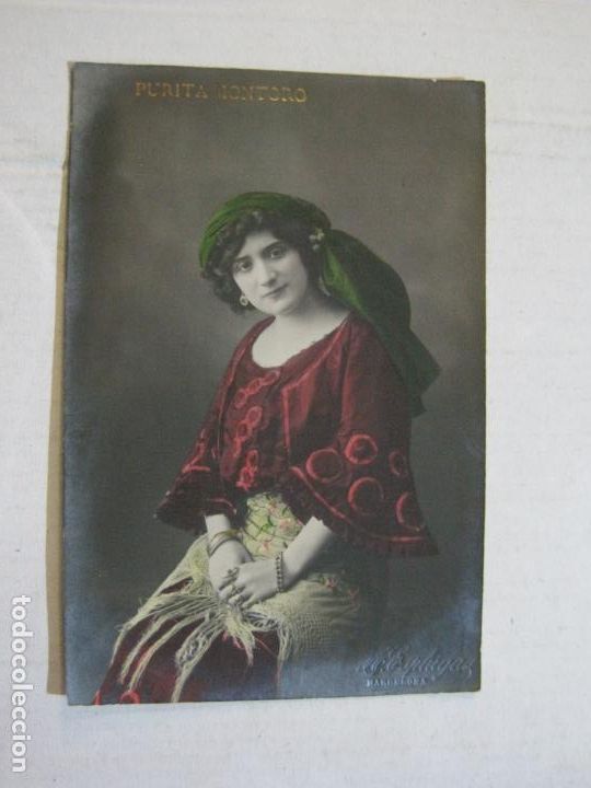 Fotos de cantantes: PURITA MONTORO-FOTOGRAFICA-POSTAL ANTIGUA-(75.533)