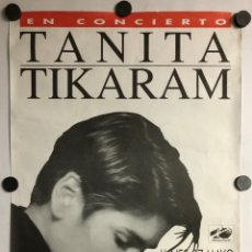 Fotos de Cantantes: TANITA TIKARAM. CARTEL PROMOCIONAL CONCIERTO EN TEATRO AYALA DE BILBAO EN 1991.