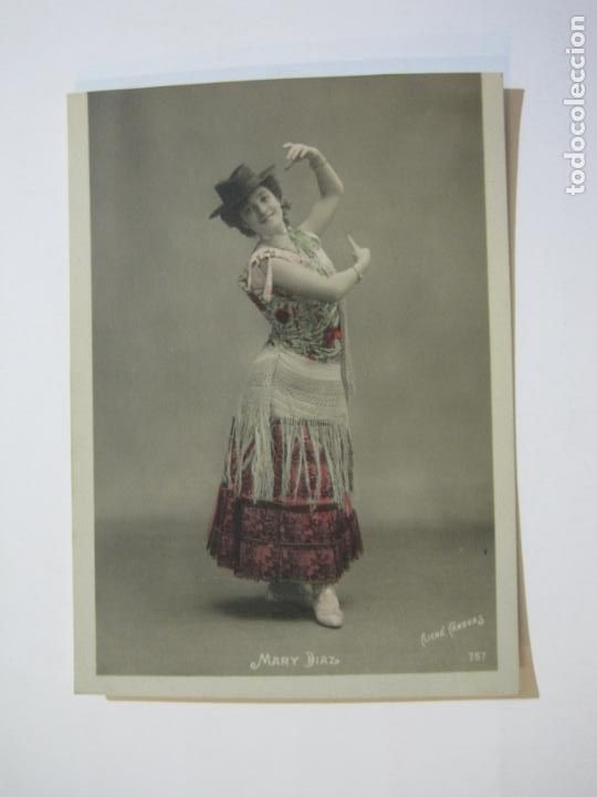 Fotos de cantantes: MARY DIAZ-REVERSO SIN DIVIDIR-FOTOGRAFICA-POSTAL ANTIGUA-(75.859)