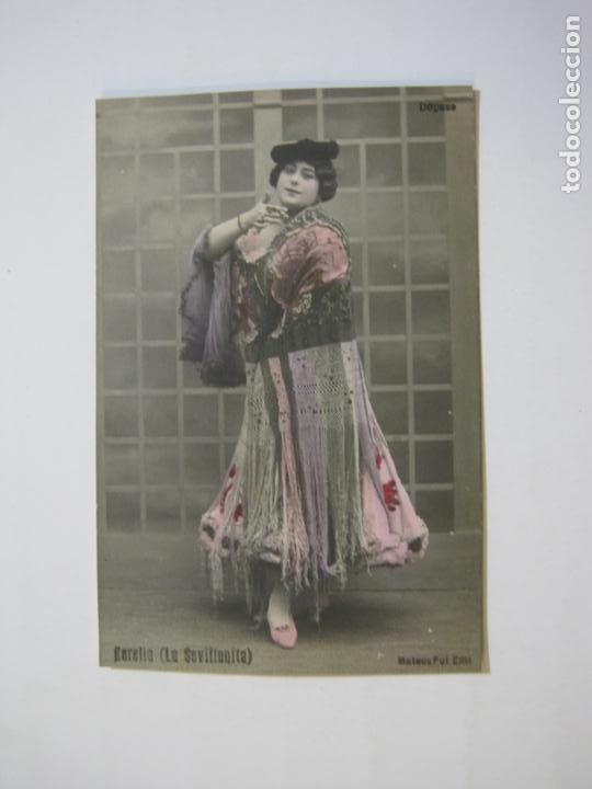 Fotos de cantantes: AURELIA LA SEVILLANITA-REVERSO SIN DIVIDIR-FOTOGRAFICA-POSTAL ANTIGUA-(75.861)