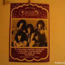 Fotos de Cantores: TEQUILA CARTEL ORIGINAL POSTER CLUB DE FANS MADRID 70´S GIRA TOUR 68X46. Lote 230713745