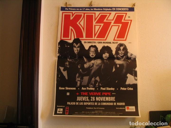 Fotos de cantantes: KISS CARTEL ORIGINAL GIRA MUNDIAL 96-97 MADRID 28 NOVIEMBRE TOUR 130X90