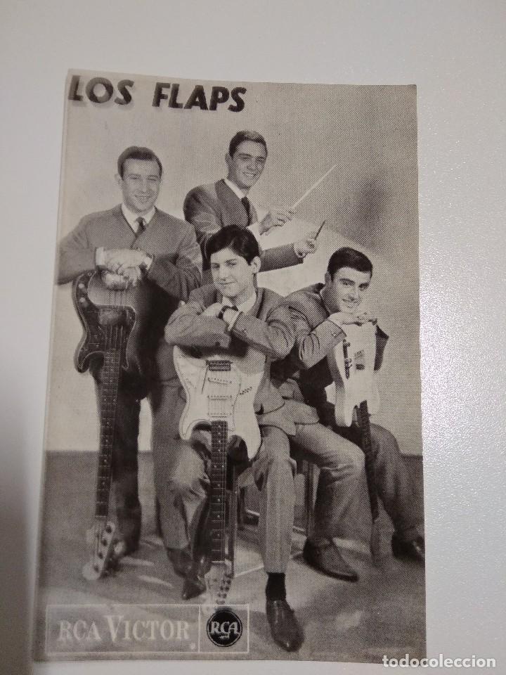Photos of Singers: LOS FLAPS POSTAL DISCOGRAFICA PROMOCIONAL SELLO RCA VICTOR