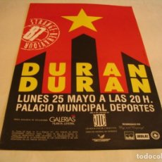 Fotos de Cantantes: DURAN DURAN CARTEL ORIGINAL BARCELONA 1987 GIRA TOUR 45X30