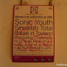 Fotos de Cantantes: SONIC YOUTH SINIESTRO TOTAL BABES IN TOYLAND CARTEL ORIGINAL BADALONA 1995 GIRA TOUR 58X41