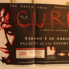 Fotos de Cantantes: THE CURE CARTEL ORIGINAL BARCELONA 2000 GIRA DREAM TOUR 90X130. Lote 403354249