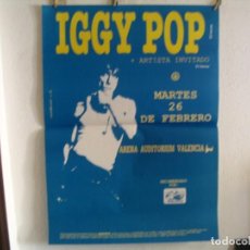 Fotos de Cantantes: IGGY POP CARTEL ORIGINAL VALENCIA 1991 GIRA TOUR 120X87