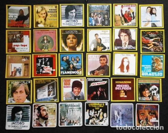 30 foto cromos de portadas de discos de los año - Comprar Postais e Fotos  de Cantores e Grupos no todocoleccion