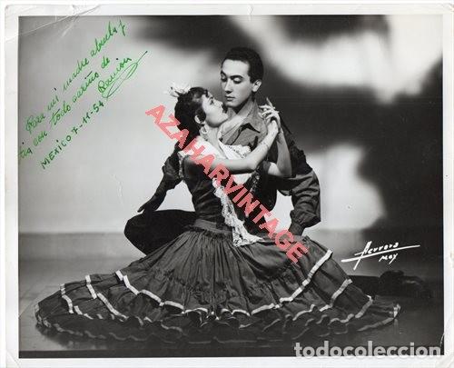 Fotos von Musikern: ANTIGUA FOTOGRAFIA DEL BAILAOR FLAMENCO RAMON REINA AUTOGRAFIADA, 25X20 CMS
