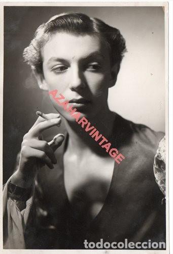 Fotos von Musikern: ANTIGUA FOTOGRAFIA DE ARTISTA A IDENTIFICAR, 11X17 CMS