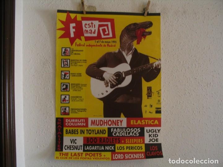 Photos of Singers: FESTIMAD DURRUTI COLUMN MUDHONEY ELASTICA BABES IN TOYLAND CARTEL ORIGINAL 1995 GIRA TOUR 69x48