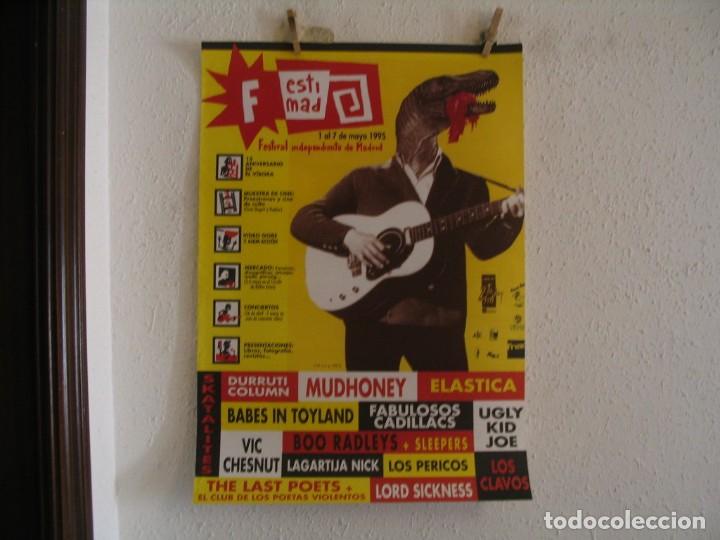 Photos of Singers: FESTIMAD DURRUTI COLUMN MUDHONEY ELASTICA BABES IN TOYLAND CARTEL ORIGINAL 1995 GIRA TOUR 69x48